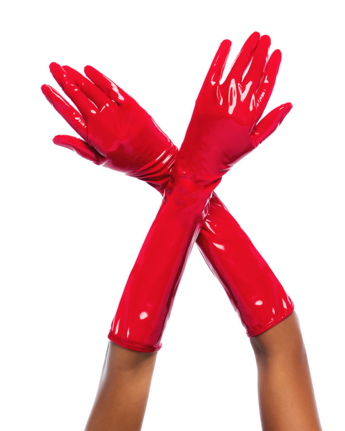 Mapalé Cruella Hoogglans Handschoenen Rood L/XL