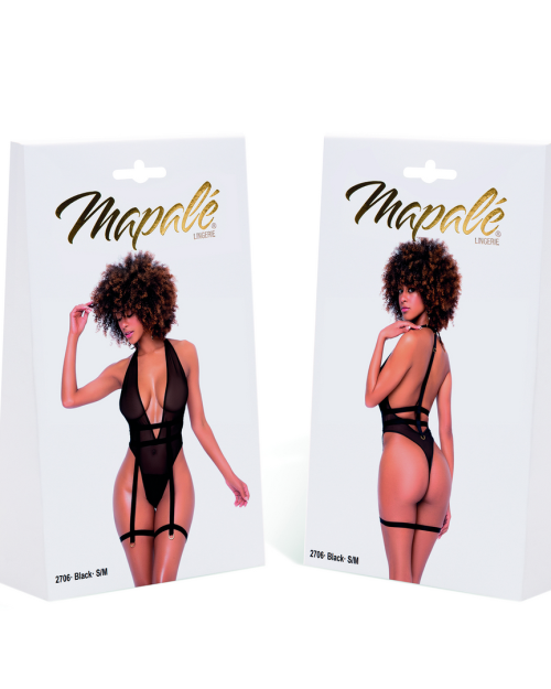Mapalé Sheer Bodysuit Zwart L/XL