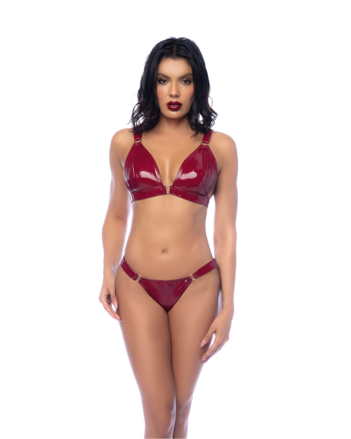 Mapalé 2-delig BH-set Glanzend Rood L