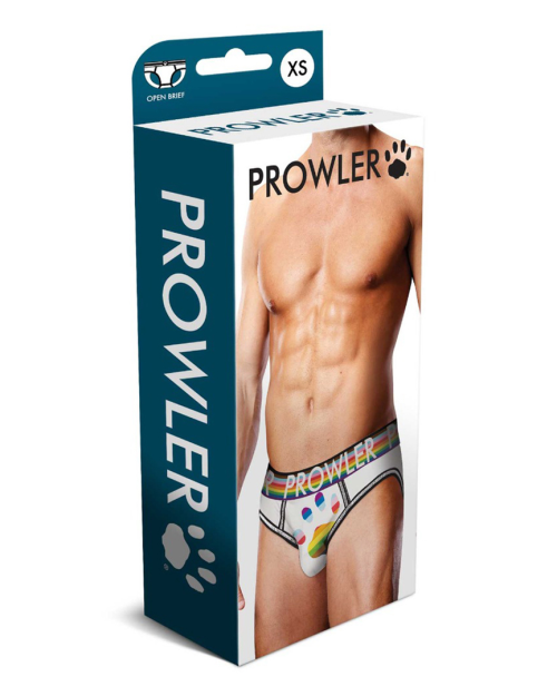 Prowler Oversized Paw Open Brief White XL