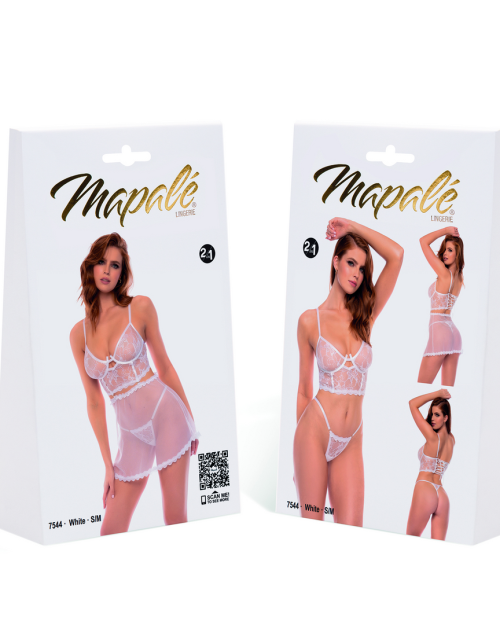 Mapalé Two In One Babydoll Wit L/XL