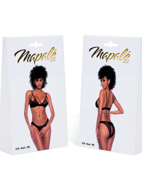 Mapalé Hot 2-delig Lingerie Zwart L/XL