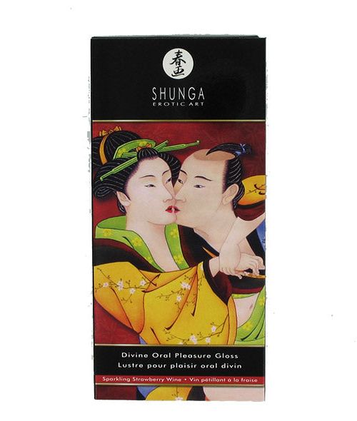 Shunga Divine Oral Pleasure Gloss Aardbei 10 ml