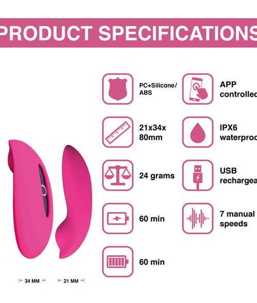 Magic Motion Candy Smart Wearable Vibe Met App 7 cm