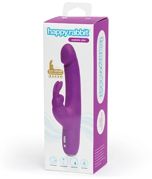 Happy Rabbit Slimline Realistic Rabbit Vibrator 23 cm