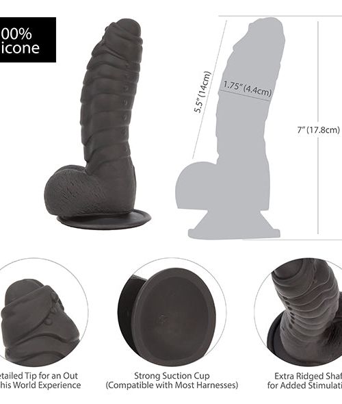 Addiction Ben Dildo Zwart 18 cm