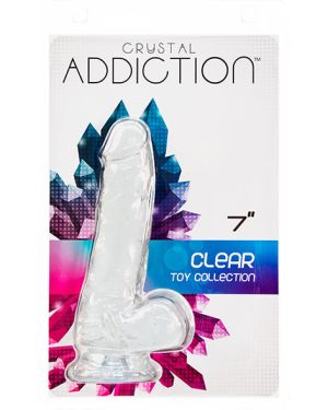 Addiction Crystal Transparante Dildo 18 cm