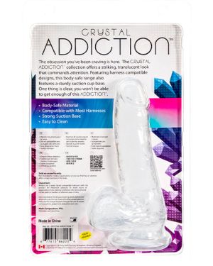 Addiction Crystal Transparante Dildo 18 cm