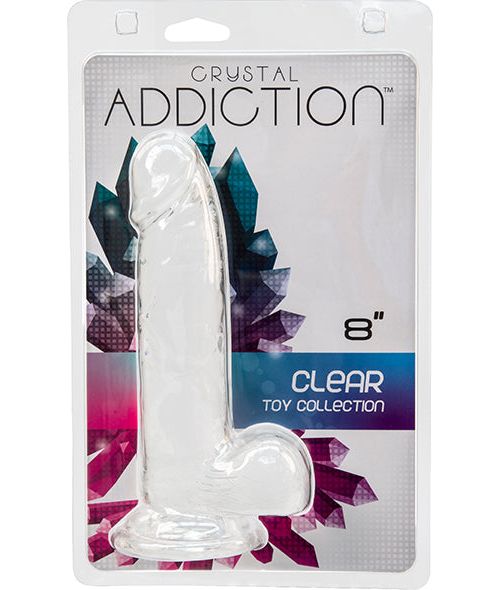 Addiction Crystal Transparante Dildo 20 cm