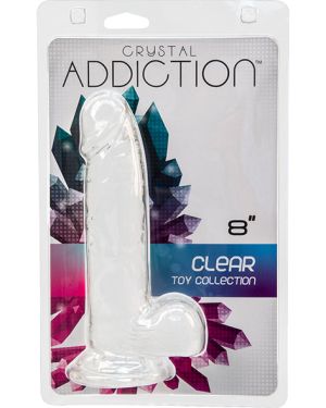Addiction Crystal Transparante Dildo 20 cm