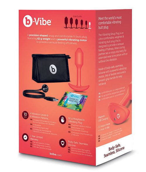 B-Vibe Vibrerende Snug Plug 10 Cm