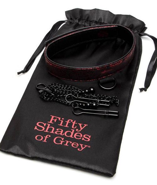 Fifty Shades of Grey Sweet Anticipation Collar Met Tepelklemmen