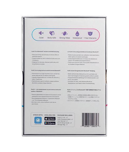 Lovense Hush 2 Vibrerende Butt Plug Met App L