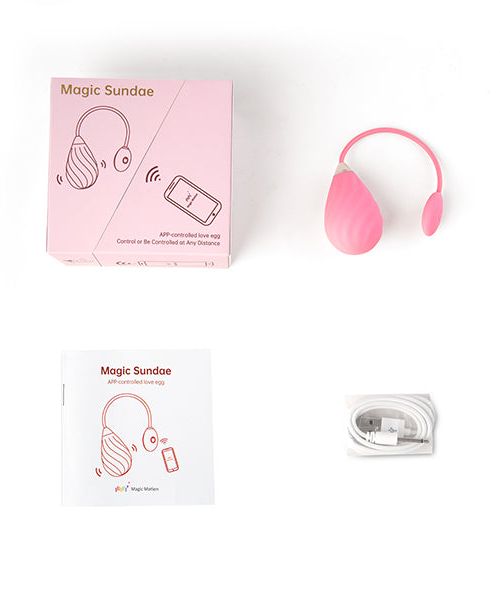 Magic Motion Magic Sundae Vibrerend Eitje Met App Rood