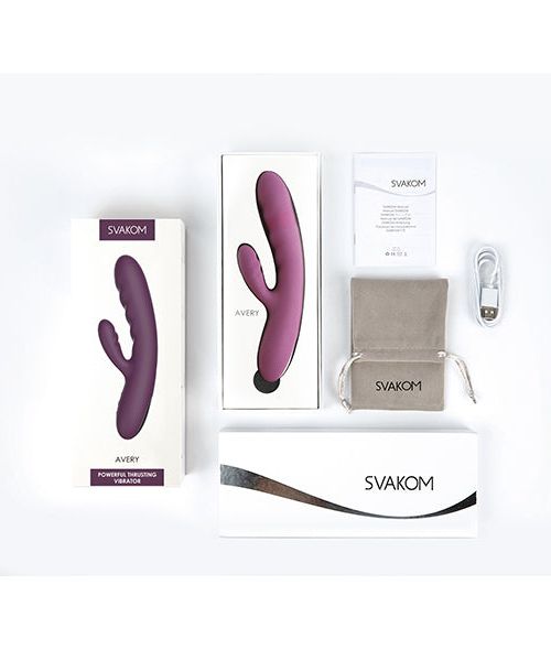 Svakom Avery Stotende Vibrator 18 Cm Paars
