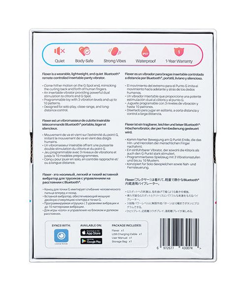 Lovense Flexer Dual Panty Vibrator Met App 10 cm