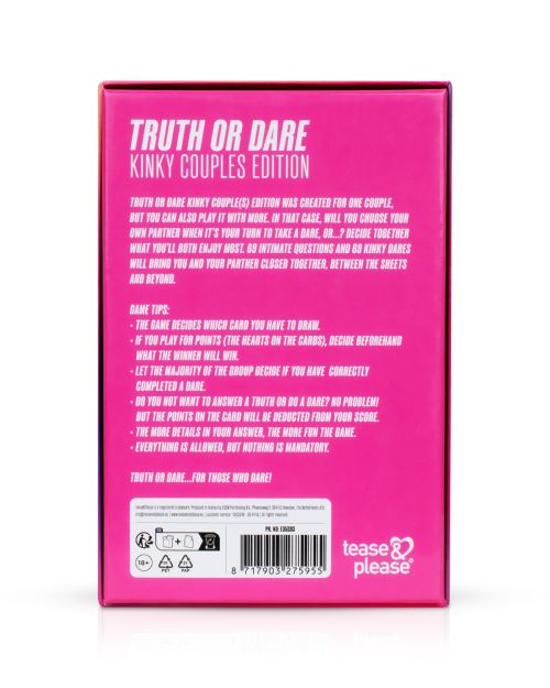 Tease&Please Truth Or Dare Kinky Edition Voor Koppels