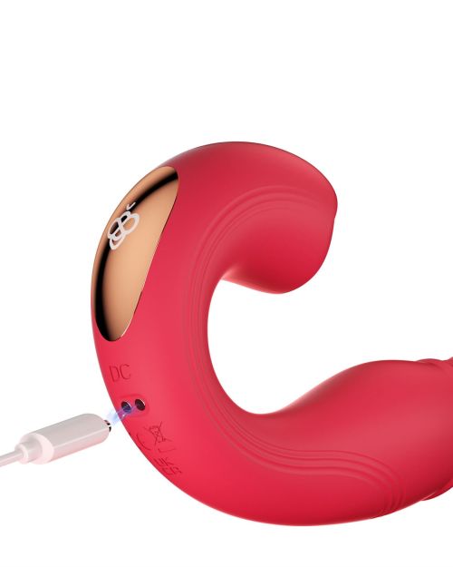 HoneyPlayBox Joi Thrust 2 Vibrator Met App 17 cm Blauw