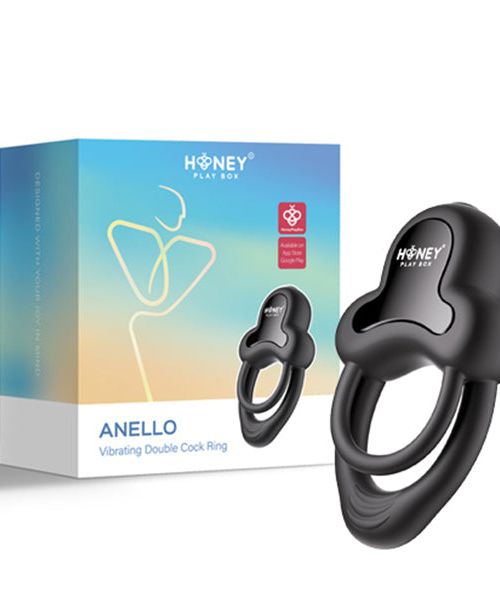 HoneyPlayBox Anello Vibrerende Cockring Met App Blauw