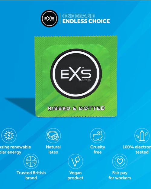 EXS Ribbed&Dotted Condooms 12 Stuks