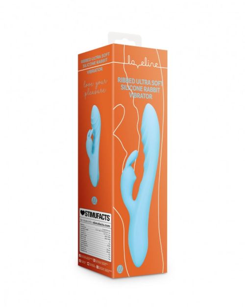 Loveline Geribbelde Rabbit Vibrator 21 Cm