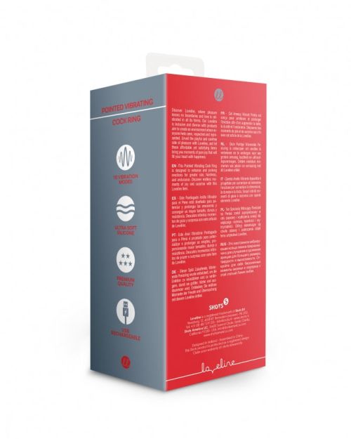 Loveline Pointed Vibrerende Penisring Zwart