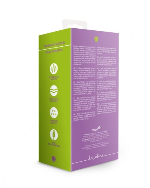 Loveline Teardrop Vibrator Anaal 17 cm