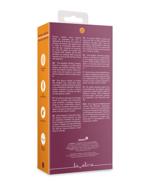 Loveline Buigbare Voorbind Vibrator 19 cm