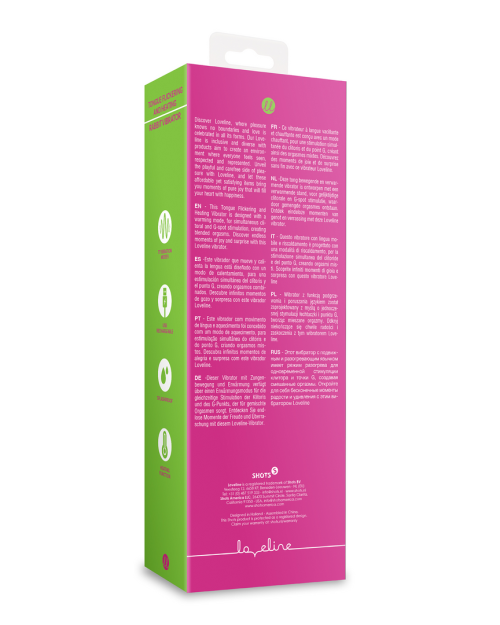 Loveline Heating Rabbit Vibrator Exuberant Pink 19 cm