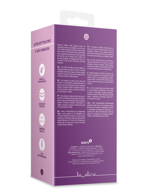 Loveline G-Spot Vibrator Orchidee Purple 13 cm