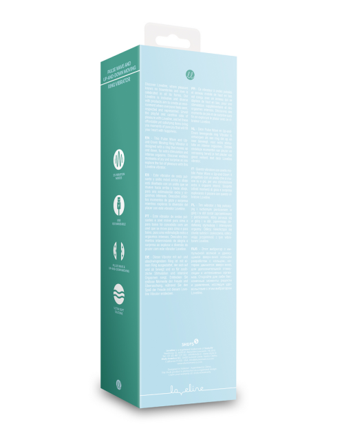 Loveline Pulse Wave Stotende Vibrator Arctic Blue 23 cm