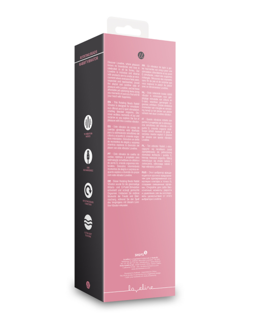 Loveline Roterende Rabbit Vibrator Pink Arabesque 22 cm