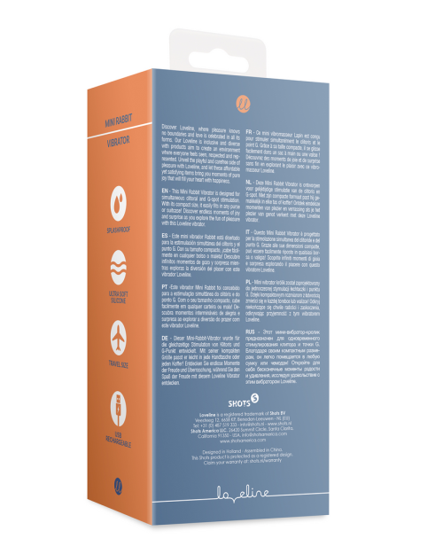 Loveline Mini Rabbit Vibrator 14 cm