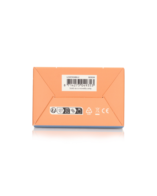 Loveline Ribbed Mini Vibrator Blue Horizon 14 cm