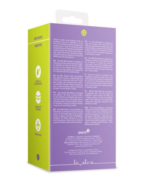 Loveline Mini Wand Vibrator Night Magic 11 cm