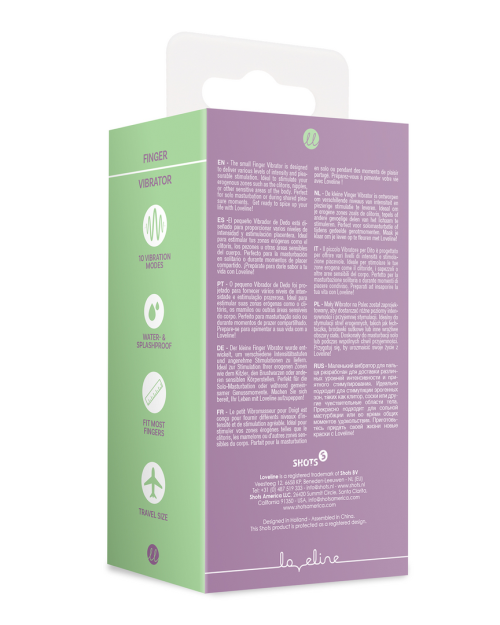 Loveline Vinger Vibrator Mystic Purple 5 cm