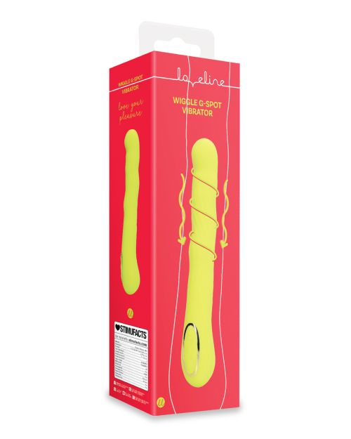 Loveline Wiggle G-spot Vibrator Lime Passion 24 cm