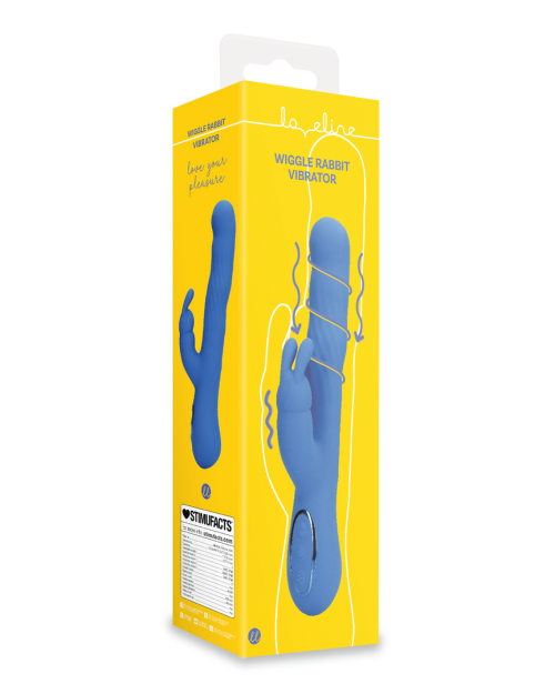 Loveline Wiggle Rabbit Vibrator Jetset Blue 24 cm