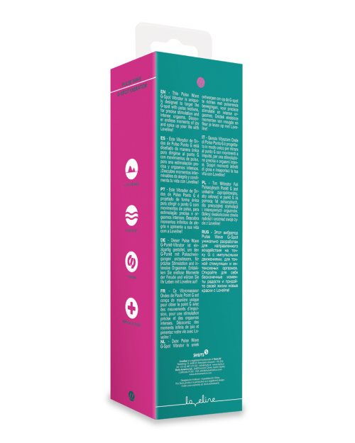 Loveline Pulse Wave G-spot Vibrator Green Crystal 22 cm