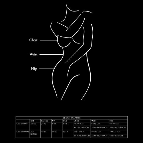 Le Désir Criss Cross Sexy Jurkje Zwart One Size