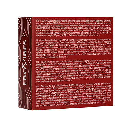 Erovibes Deborah Mini Vibrator 8 cm