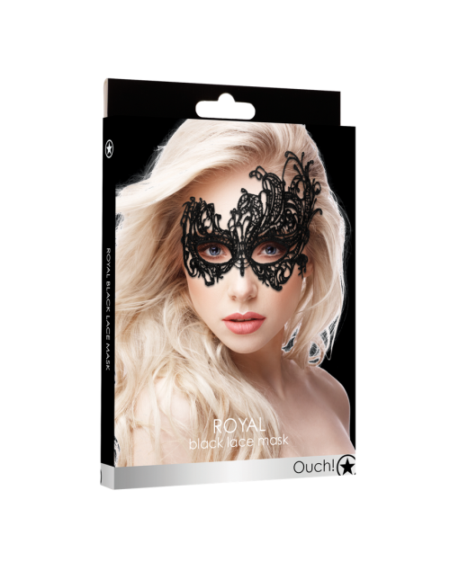 Ouch! Royal Zwart Kanten Masker