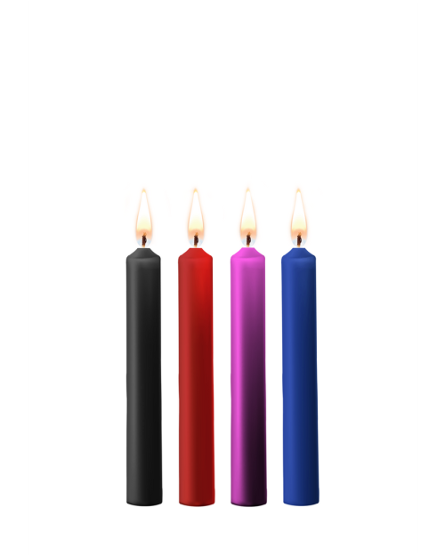 Ouch! Teasing Hot Wax SM Kaarsen 4 Stuks Mix