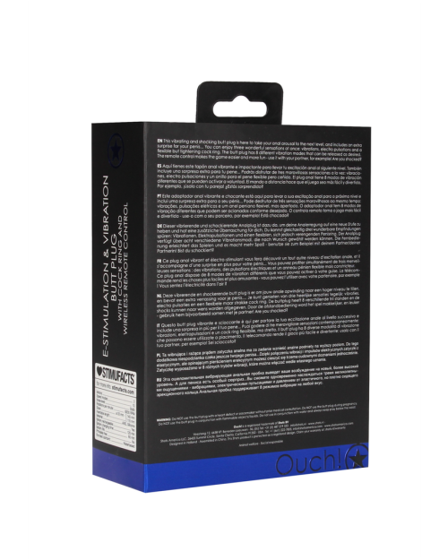 Ouch! E-stim Viberende Buttplug 14 cm