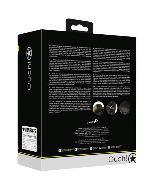 Ouch! Bondage Masker Met Blonde Paardenstaart