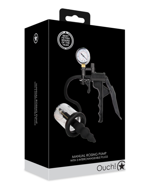 Ouch! Handmatige Buttplug Pomp 11 cm