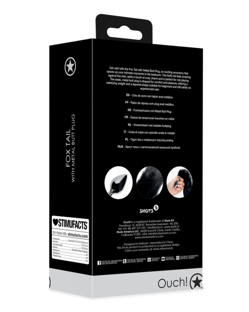 Ouch! Metalen Buttplug Met Lange Staart