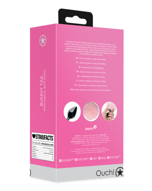 Ouch! Bunny Tail Met Metalen Buttplug