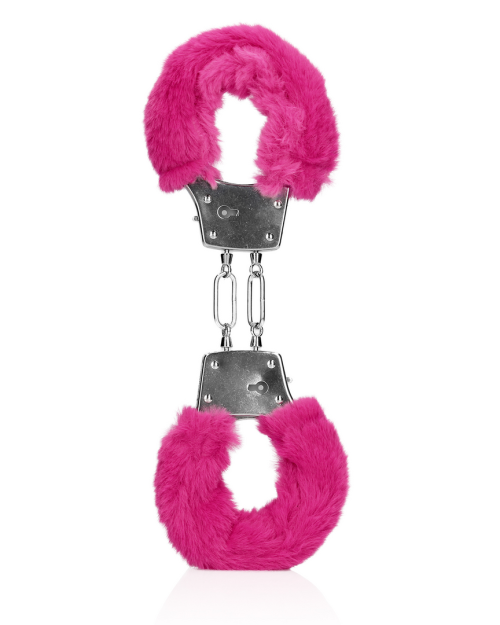 Ouch! Furry Metalen Handboeien Rood