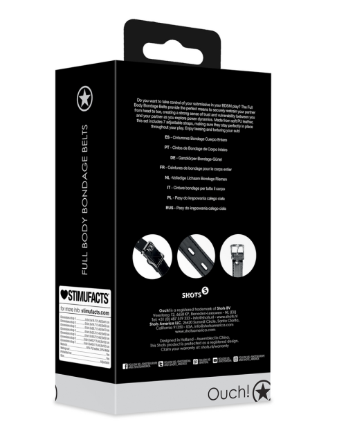 Ouch! Full Body Bondage Riemen